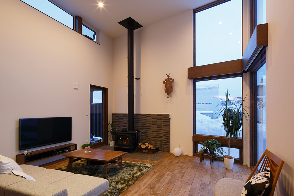 大きなロフト付き平屋の家 施工事例 札幌の注文住宅 Hs Design エイチエスデザイン