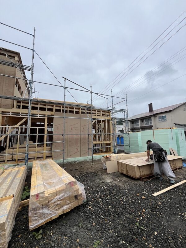 小樽　新光の家　1階外装下地